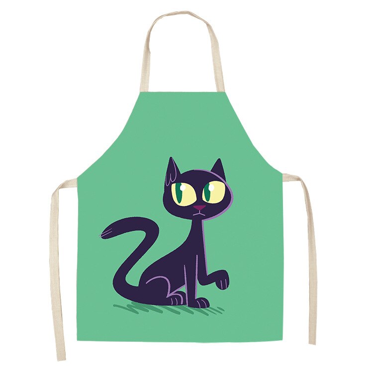 Cat Print Kitchen Apron