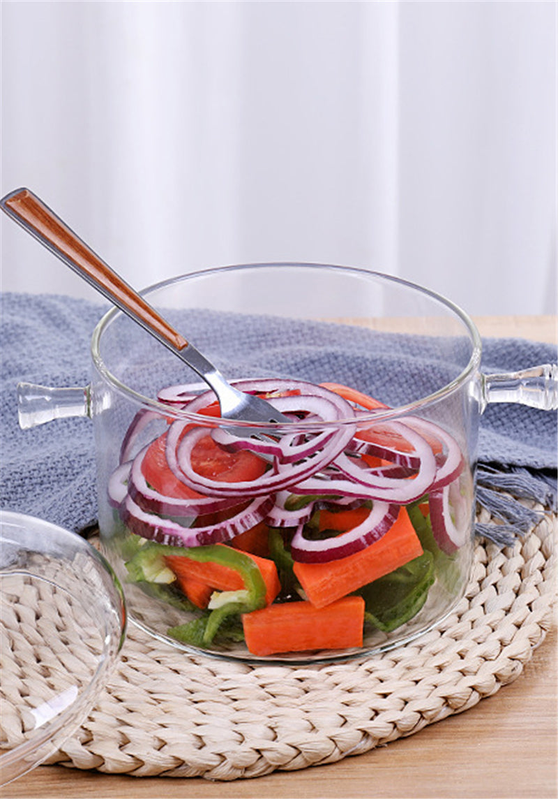 Borosilicate Glass Cooking Pot with Lid