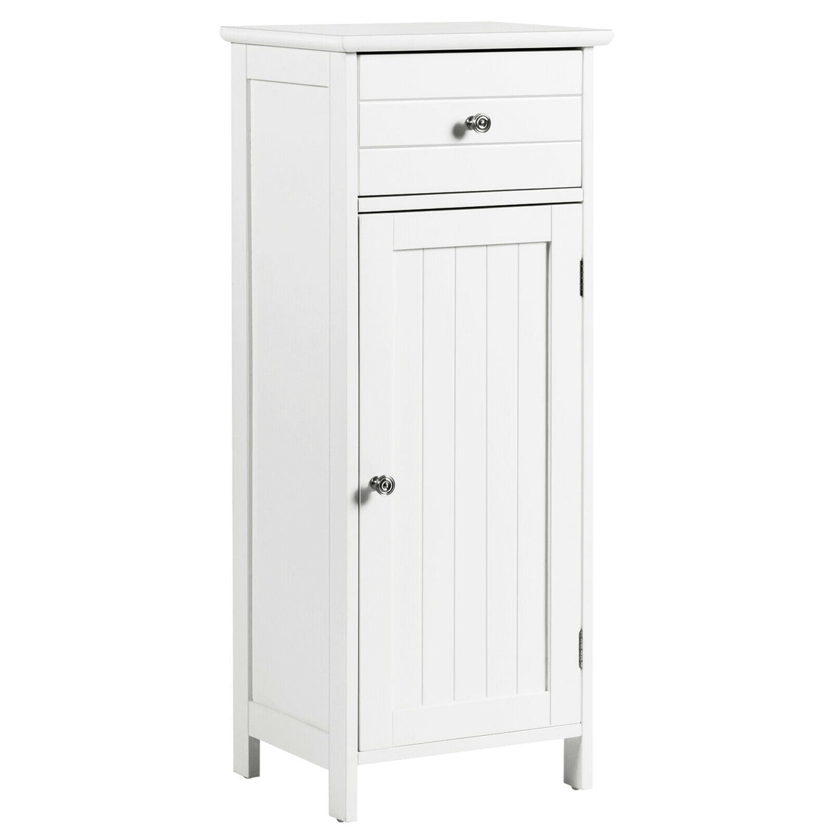 Bathroom Storage Cabinet with Drawer & Adjustable Shelf