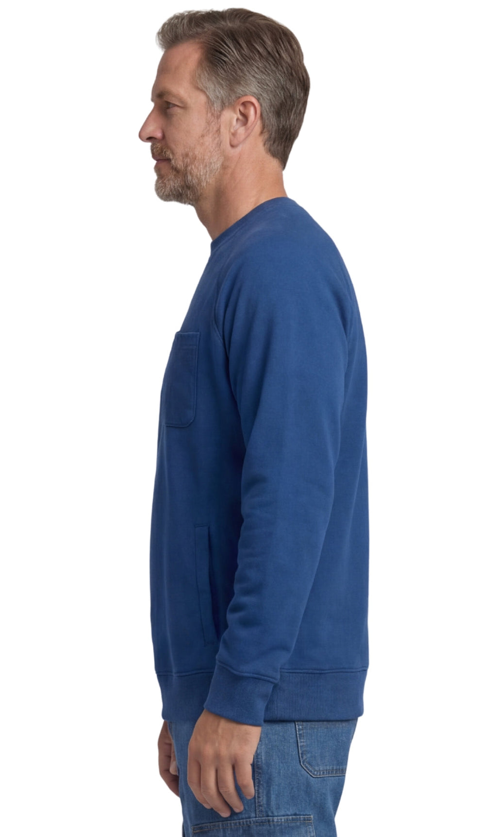 Men’s 3-Pocket Fleece Sweatshirt with Raglan Seams