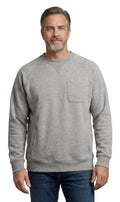 Men’s 3-Pocket Fleece Sweatshirt with Raglan Seams