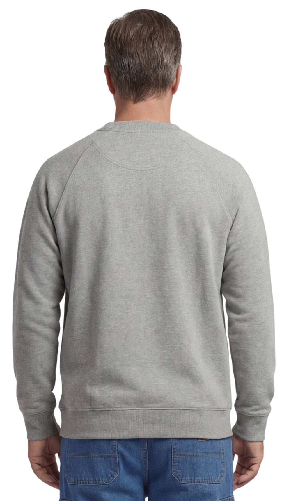 Men’s 3-Pocket Fleece Sweatshirt with Raglan Seams