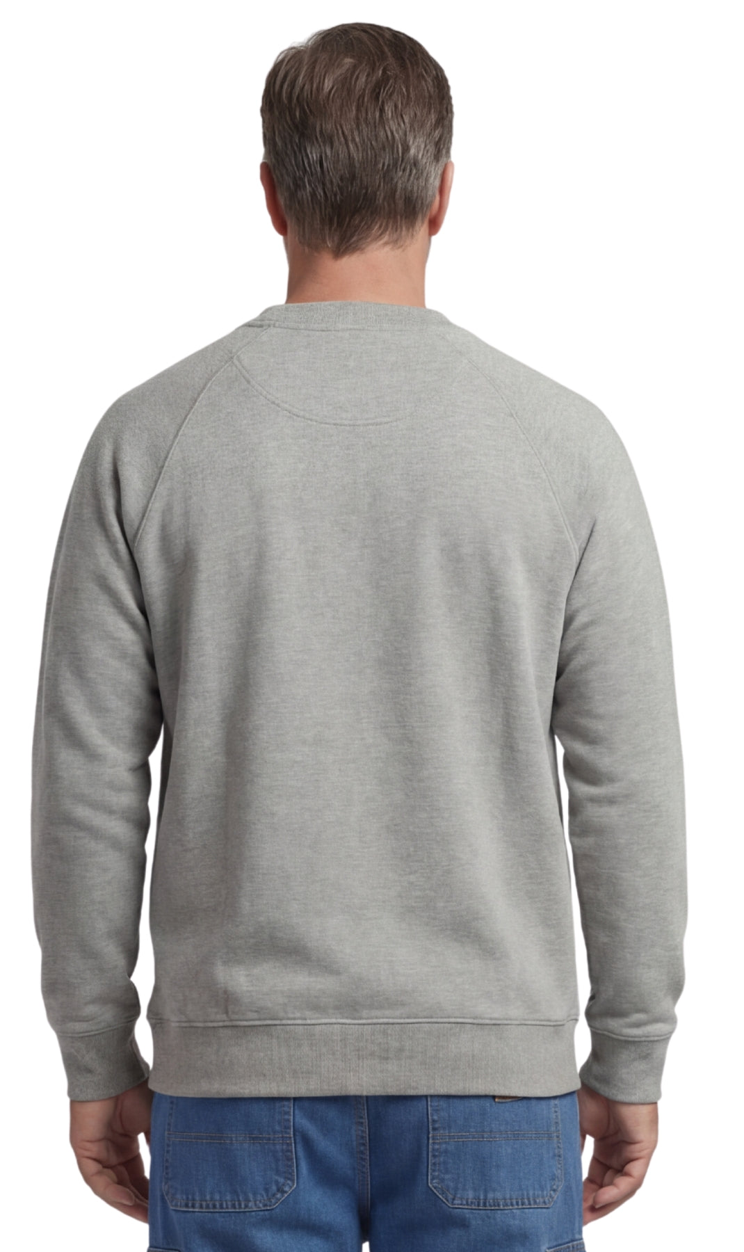 Men’s 3-Pocket Fleece Sweatshirt with Raglan Seams