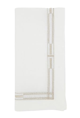 Fennco Styles Gold Embroidered Table Linen Collection