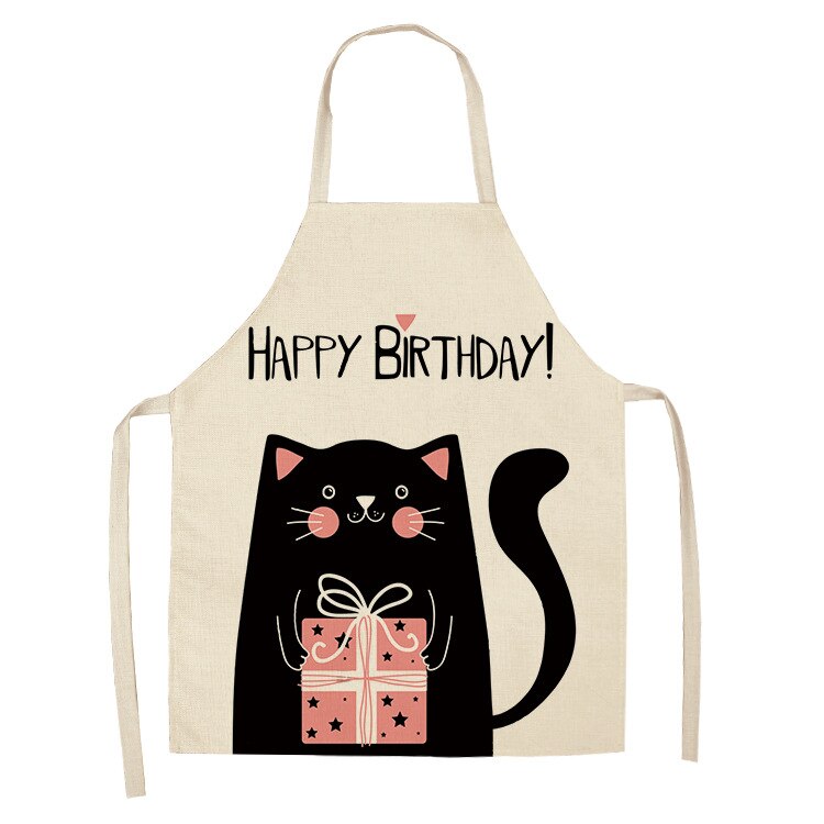 Cat Print Kitchen Apron