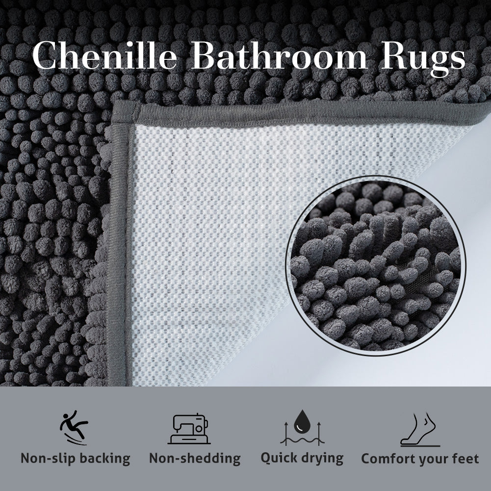 Kasentex Plush Chenille Bath Rug