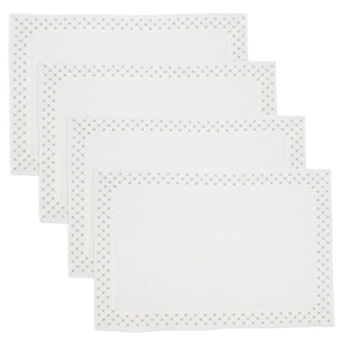 Fennco Styles Metallic Lattice Table Linen Collection