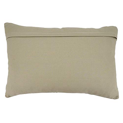 Fennco Styles Natural Net-Design Cotton Throw Pillow