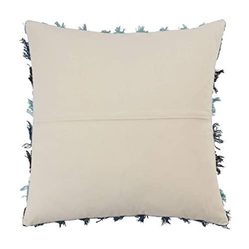 Fennco Styles Boho Striped Fringe Cotton Throw Pillow