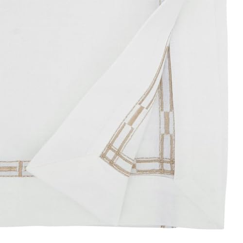 Fennco Styles Gold Embroidered Table Linen Collection