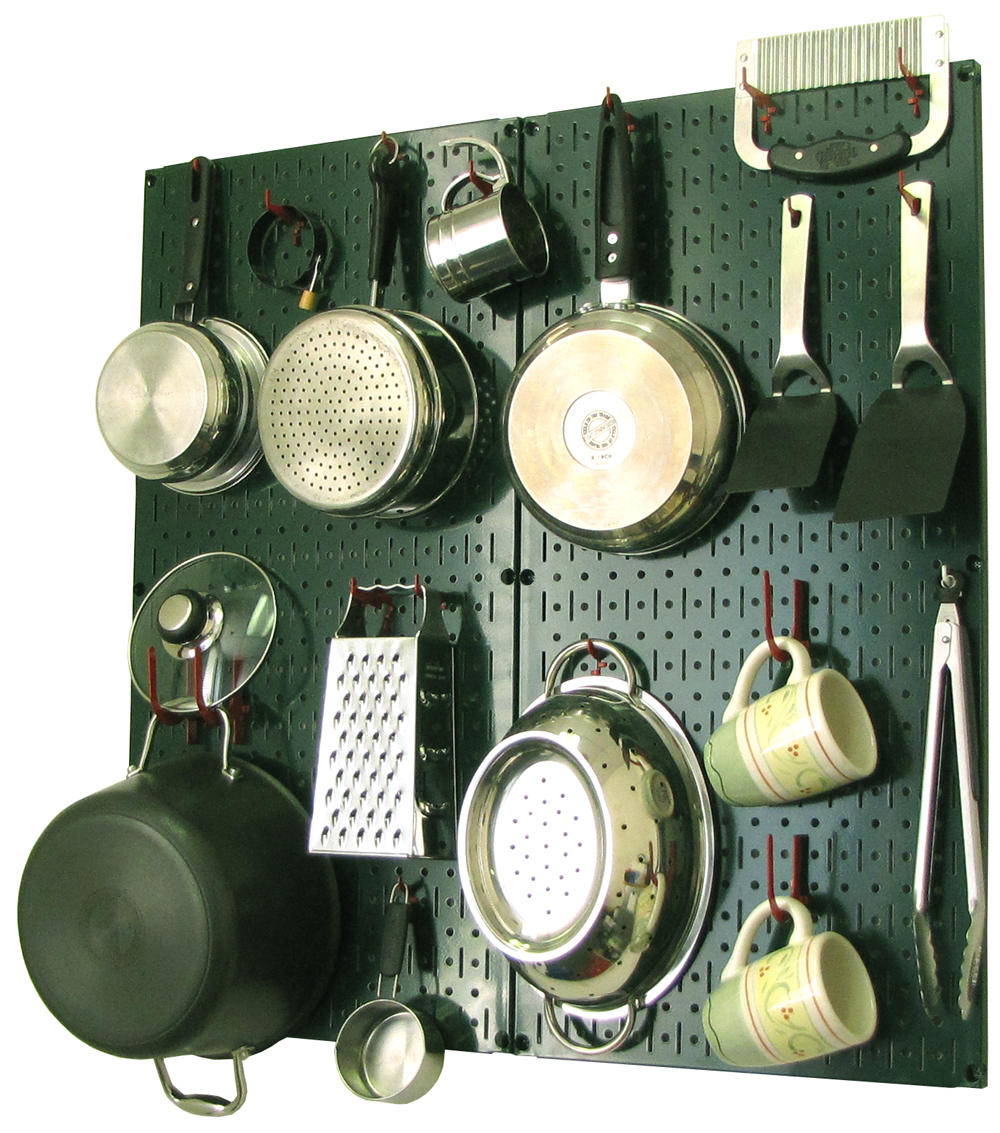 Wall Control Kitchen Pegboard Organizer Kit with Hooks