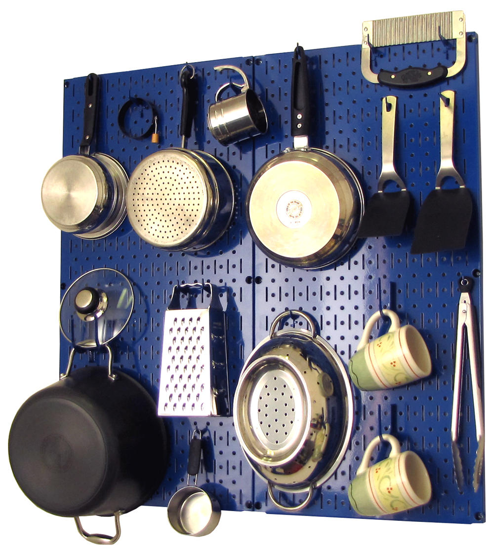 Wall Control Kitchen Pegboard Organizer Kit with Hooks
