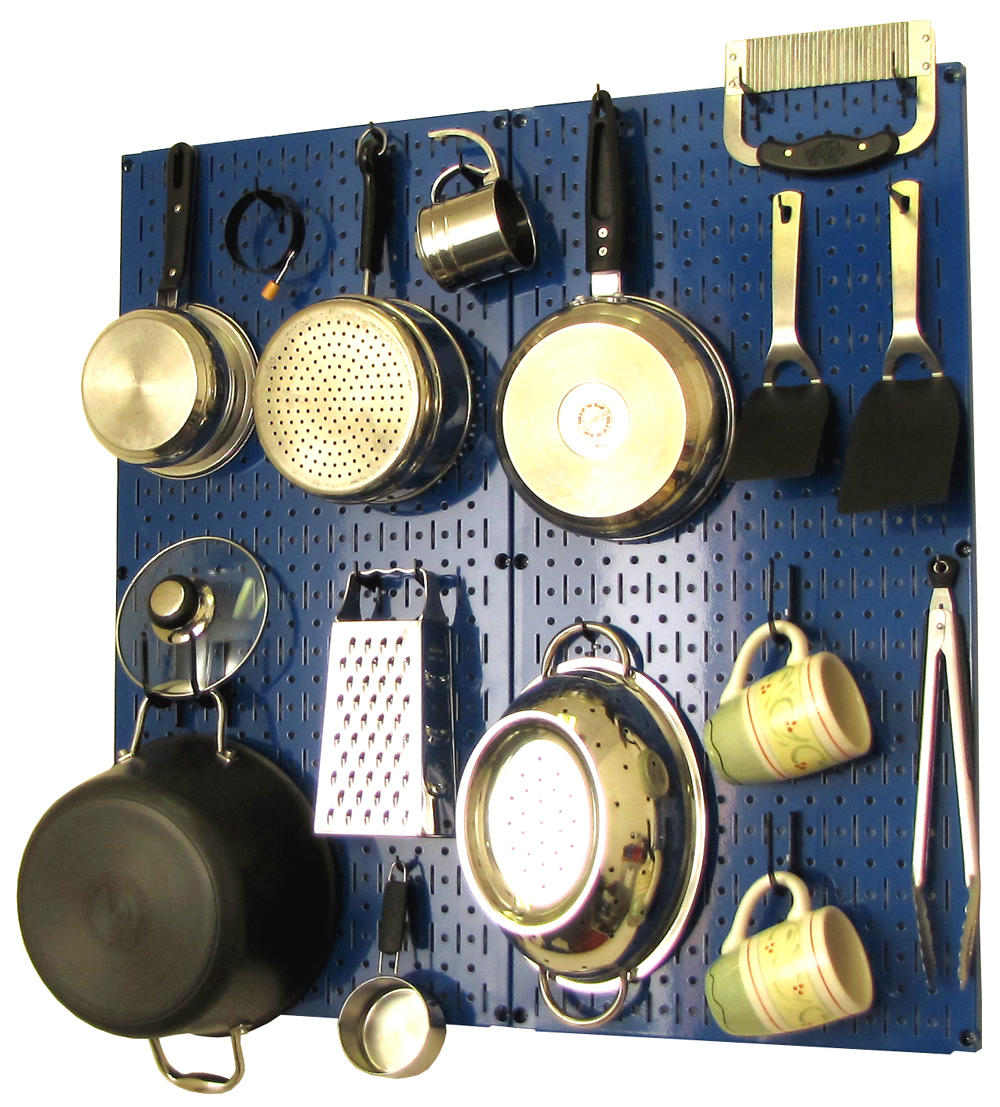 Wall Control Kitchen Pegboard Organizer Kit with Hooks