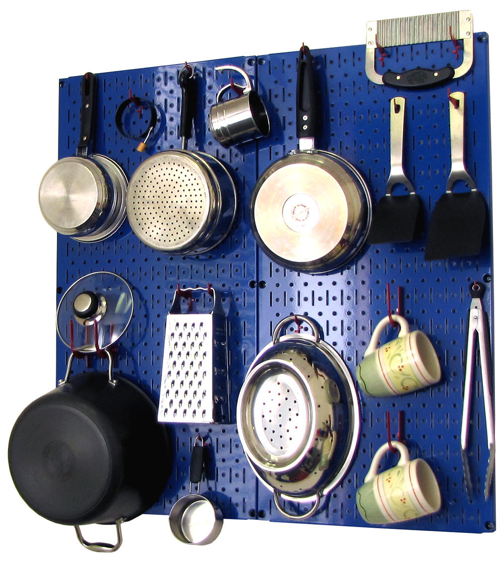 Wall Control Kitchen Pegboard Organizer Kit with Hooks
