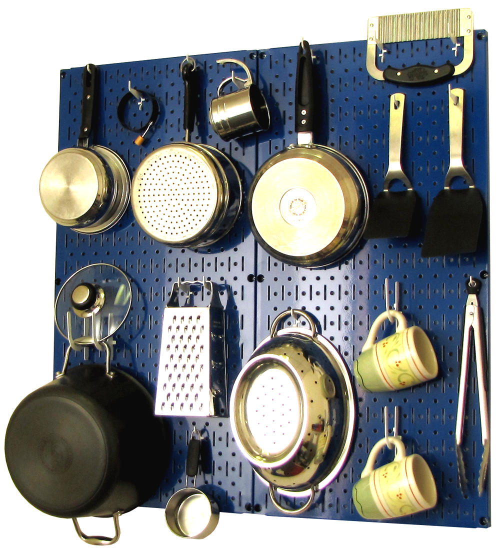 Wall Control Kitchen Pegboard Organizer Kit with Hooks