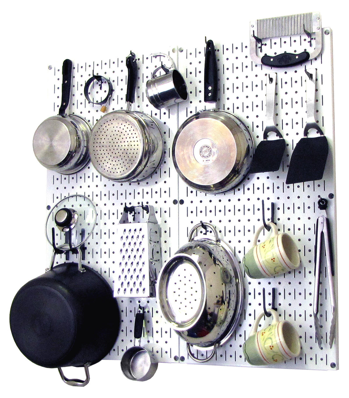 Wall Control Kitchen Pegboard Organizer Kit with Hooks