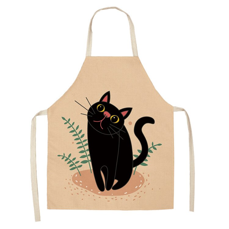 Cat Print Kitchen Apron