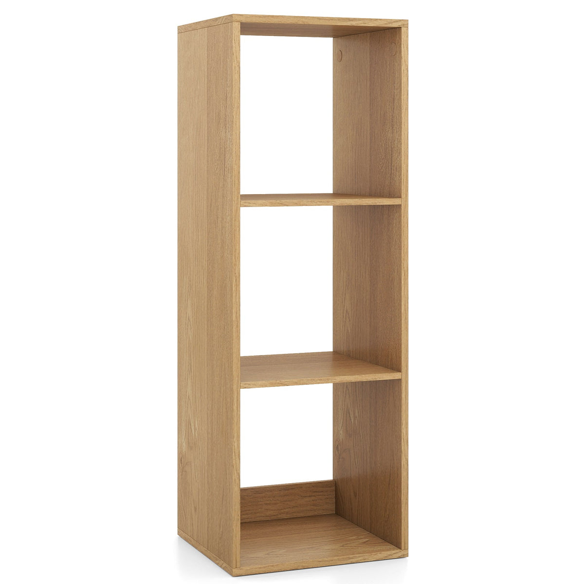 3-Cube Bookshelf with Back Guardrail