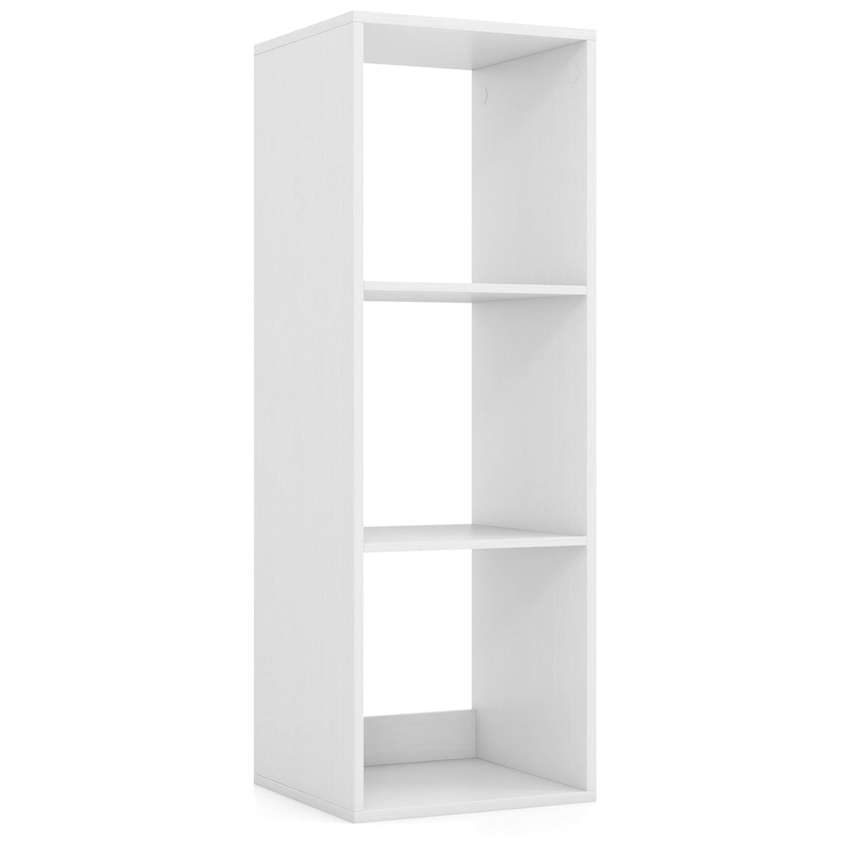 3-Cube Bookshelf with Back Guardrail