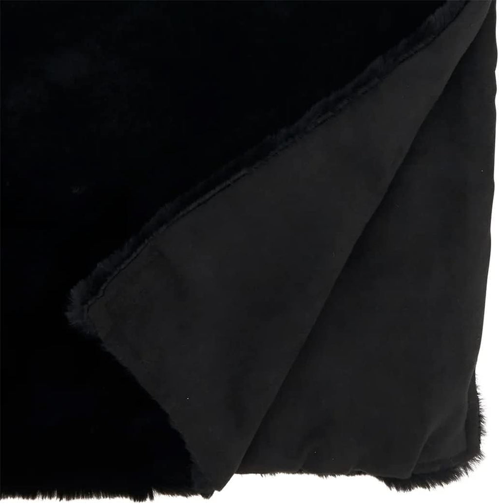 Fennco Styles Faux Rabbit Fur Table Runner – 14 x 72 Inch