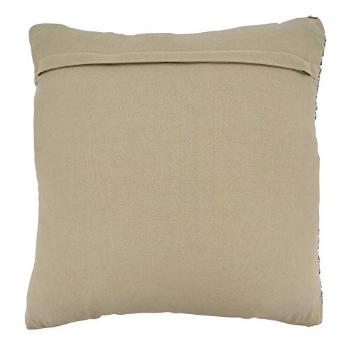 Fennco Styles Gray Diamond Cotton Throw Pillow