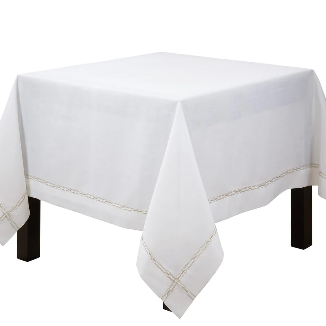 Fennco Styles Gold Embroidered Table Linen Collection