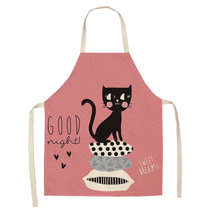 Cat Print Kitchen Apron