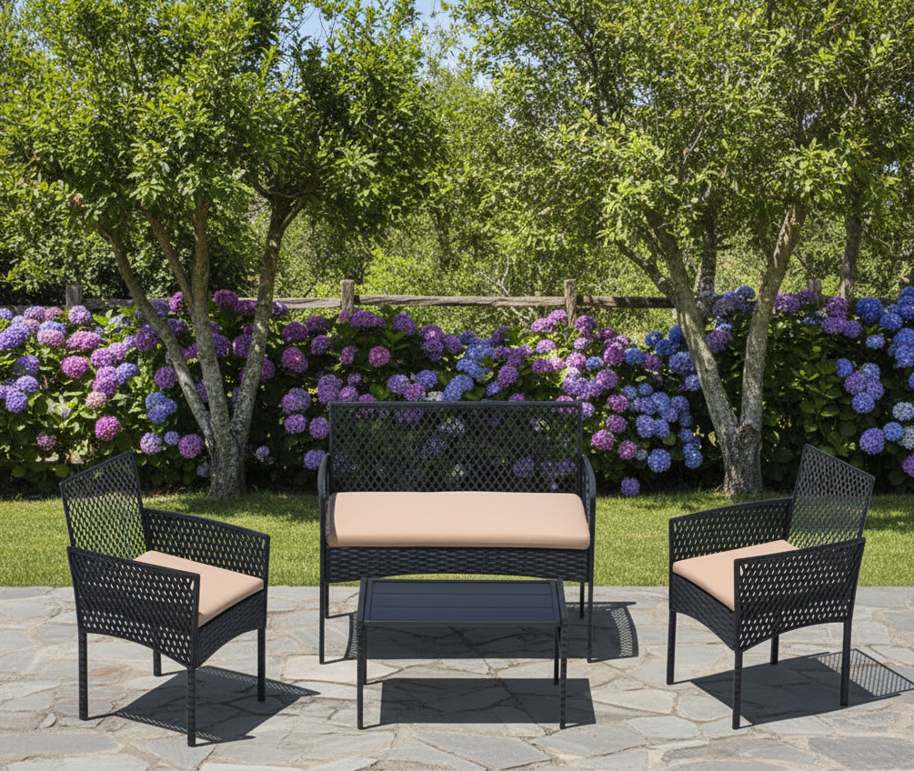 4-Piece Outdoor Patio Furniture Set – Multiple Styles