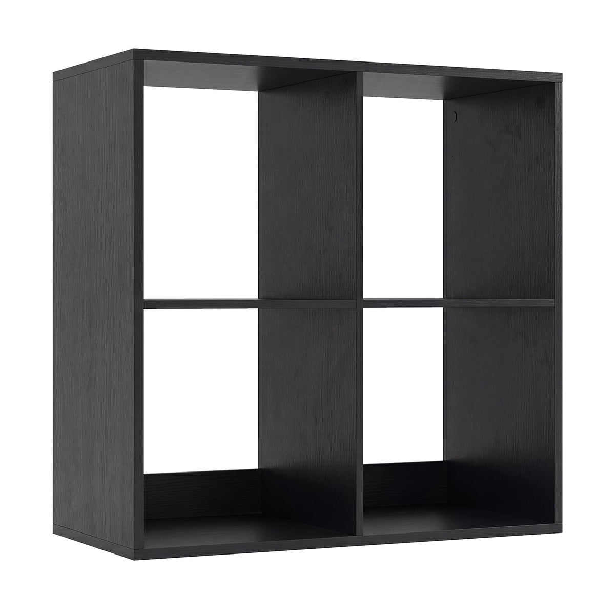 4-Cube Bookshelf with Back Guardrail