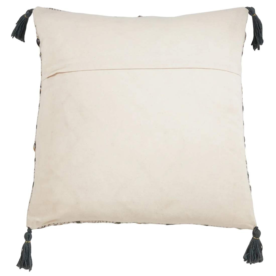 Fennco Styles Embroidered Geometric Cotton Throw Pillow