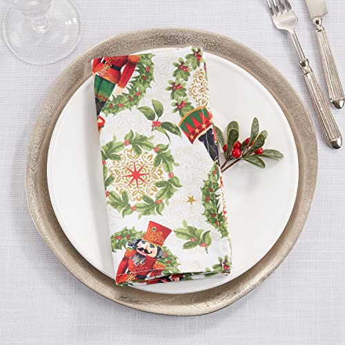 Fennco Styles Nutcracker Holiday Table Linen Collection