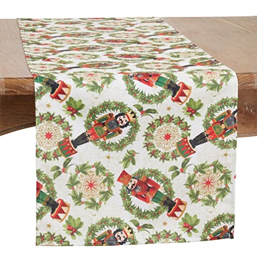 Fennco Styles Nutcracker Holiday Table Runner Collection