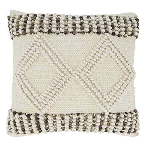Fennco Styles Woven Diamond Pillow Cover