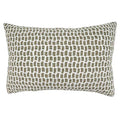 Fennco Styles Natural Net-Design Cotton Throw Pillow
