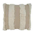 Fennco Styles Tufted Stripe Cotton Throw Pillow