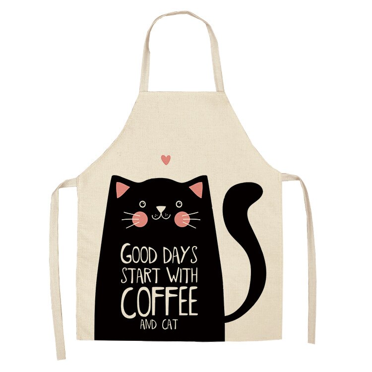 Cat Print Kitchen Apron