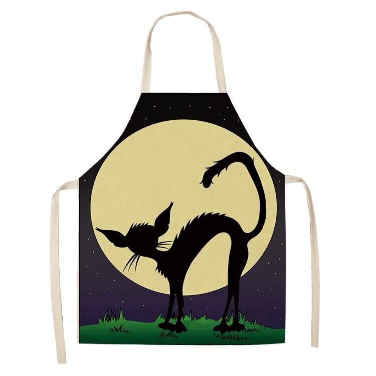 Cat Print Kitchen Apron