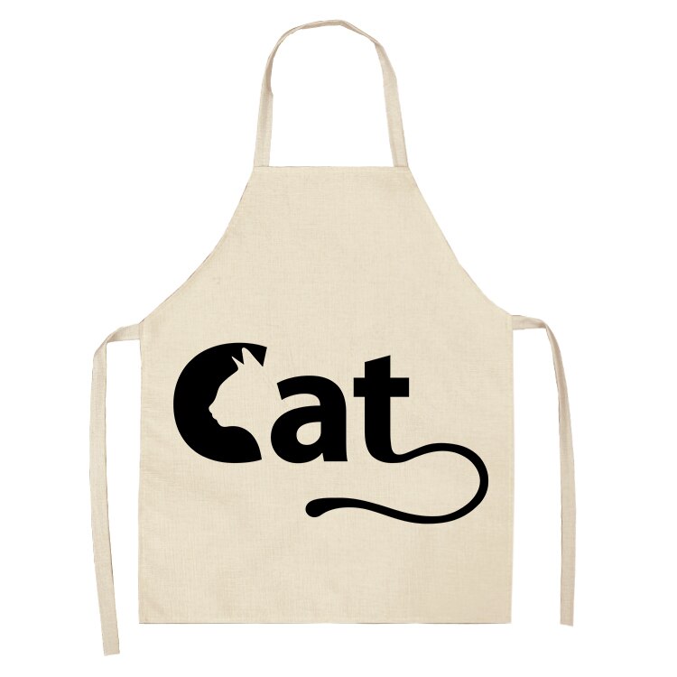Cat Print Kitchen Apron
