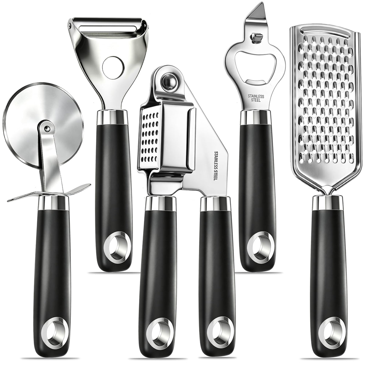 MUJINON Stainless Steel Kitchen Utensil Sets