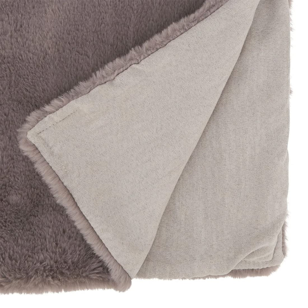 Fennco Styles Faux Rabbit Fur Table Runner – 14 x 72 Inch