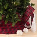 Fennco Styles Red & Black Tartan Plaid Christmas Tree Skirt