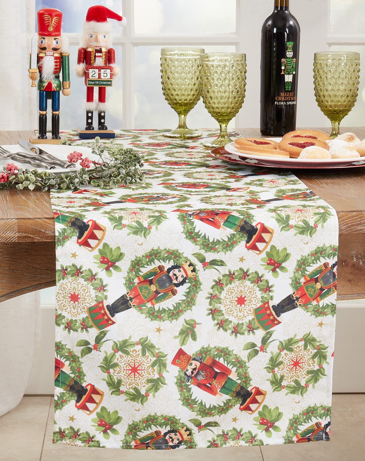 Fennco Styles Nutcracker Holiday Table Runner Collection