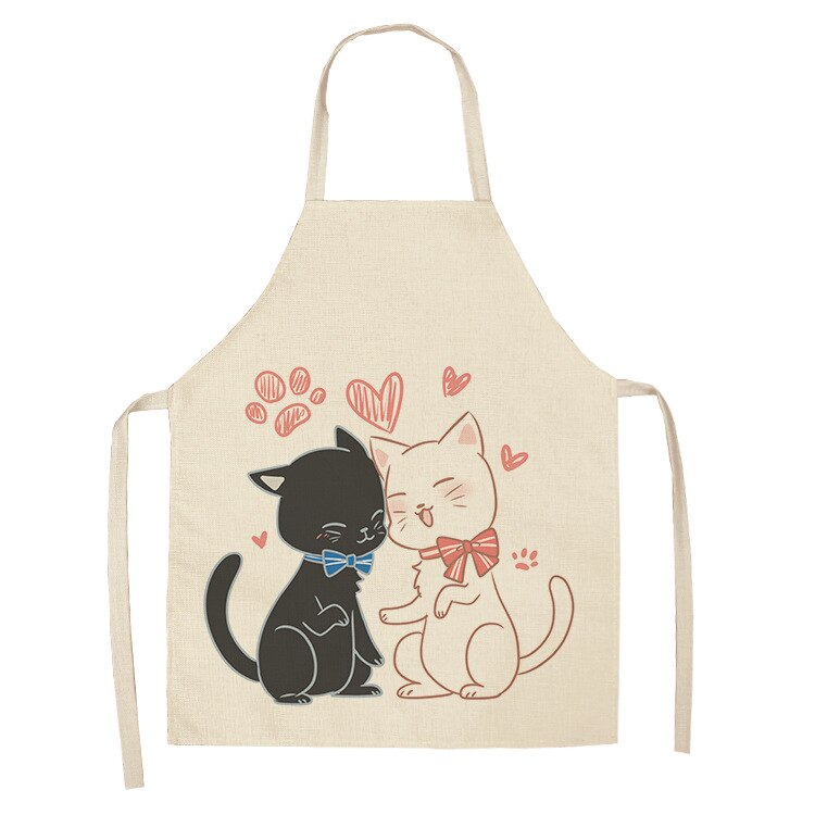 Cat Print Kitchen Apron
