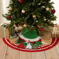 Pets & Paws Christmas Tree Skirt – Buffalo Plaid, Dog or Cat