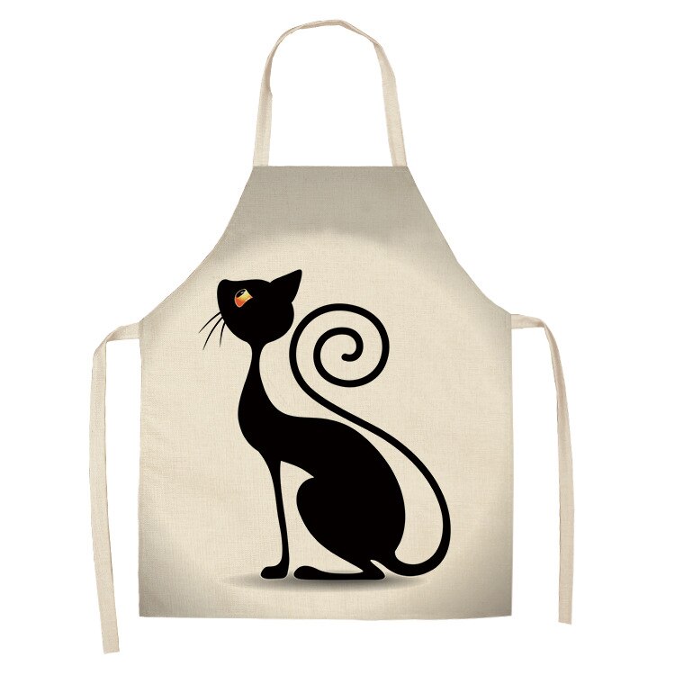 Cat Print Kitchen Apron