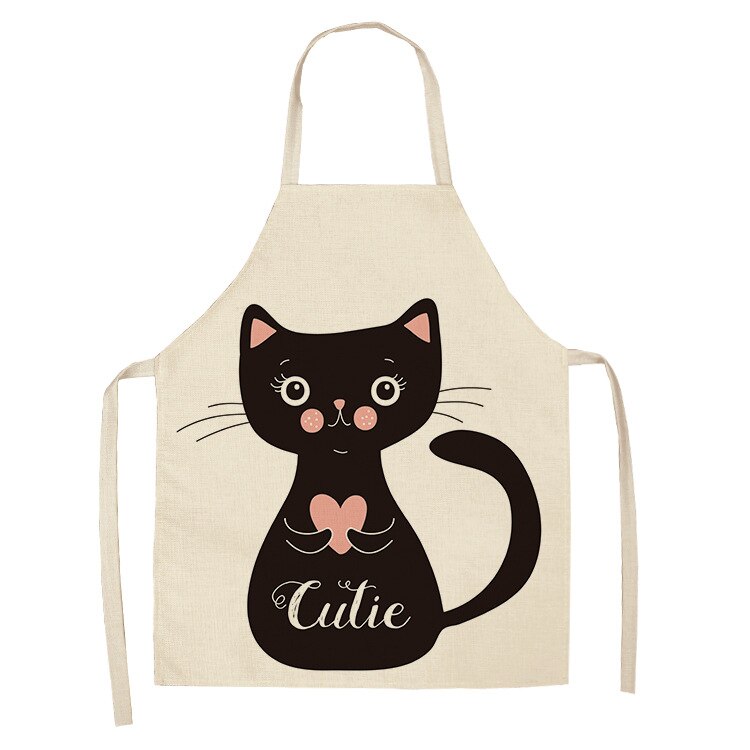 Cat Print Kitchen Apron