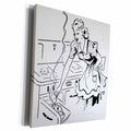 Retro Mom Kitchen Canvas Wall Art
