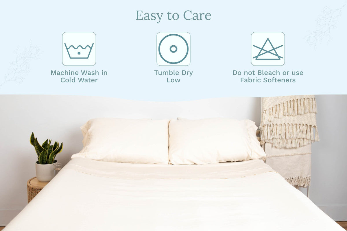 Organic Cotton Mart Sateen Cotton Sheet Set