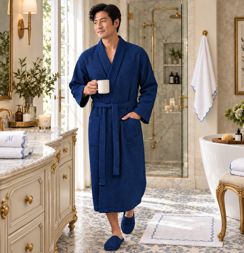 Men’s Waffle Spa Bathrobe