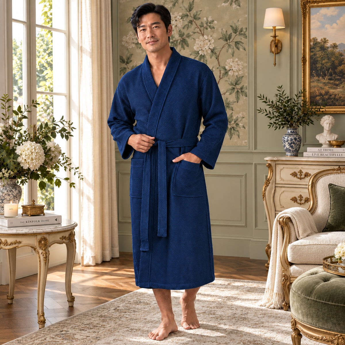 Men’s Waffle Spa Bathrobe